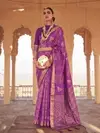 Sagarika By Ast Rich Silk Blend Zari Weaving Border Saree